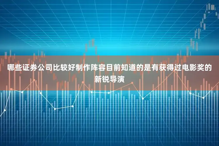 哪些证券公司比较好制作阵容目前知道的是有获得过电影奖的新锐导演