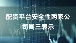 配资平台安全性　　两家公司周三表示