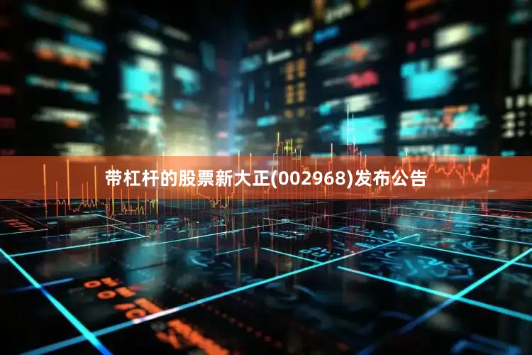 带杠杆的股票新大正(002968)发布公告