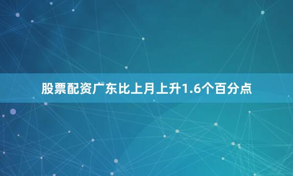 股票配资广东比上月上升1.6个百分点